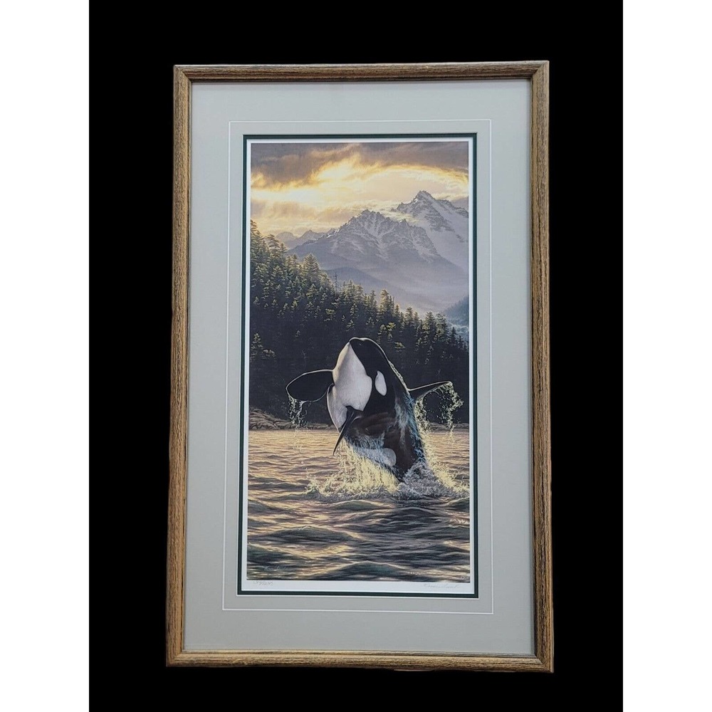 LEE KROMSCHROEDER "BREACHING ORCA" LIMITED EDITION Print #312/1200 WITH COA